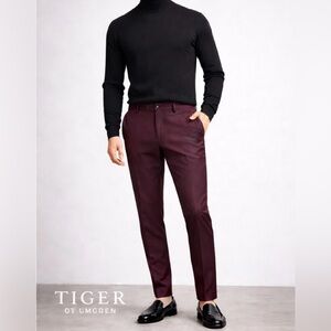 Tiger of Sweden Men's Dark Brown Dress Pants